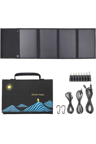 Güneş paneli usb katlanabilir güneş enerjisi şarj cihazı - 3