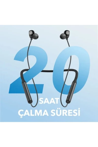 Kablosuz kulaklık süper bas Bluetooth kulaklık boyun bantlı gürültü azaltma özellikli - 2