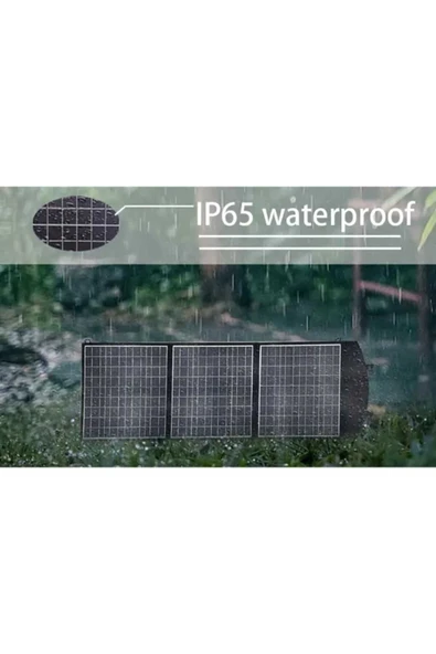 Güneş Paneli 75 W Portatif Solar Taşınabilir Su Geçirmez Hızlı Şarj Özellikli - 3