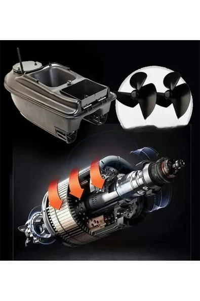 Sazan Yemleme (TEKNE VE BOTU)gps Model 500 Metre Oto Pilot Eve Dünüş Hızlı Ve Süper - 6