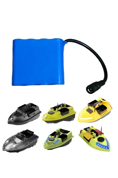 Sazan Yemleme (TEKNE VE BOTU) Pil 7,4v 8,4v Tüm Teklere Uyumlu Yüksek Kalite - 2