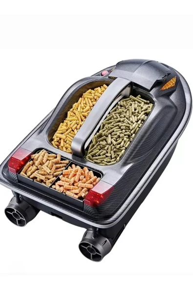 Sazan Yemleme (tekne Ve Botu )büyük Boy 3 Hazne Yüksek Hızlı Rc 500m 7 Kg Yük Olta Atıcı Tekne