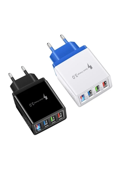 Telefon Tablet Şarz Cihazı 4 Usb Girişli Hızlı Kalıteli - Resim 4