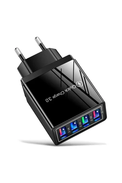 Telefon Tablet Şarz Cihazı 4 Usb Girişli Hızlı Kalıteli ürün görseli 1
