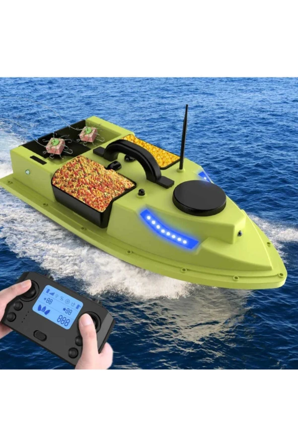 Sazan Yemleme(TEKNE VE BOTU) Gps Özelli?kli? (100 NOKTA KONUM) 500 Metre Uzaklık Menzilli