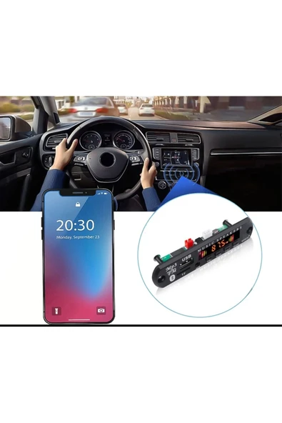 Bluetooth Araç teyip mp3 çalar usb li radyo teyp modülü - 4