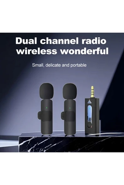 Yaka Mikrofonu Bluetooth Kablosuz (TEK) Başlıklı (MİNİ) Mic Ses Alıcısı Kayıt - 5