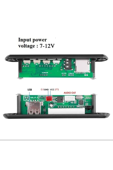 Bluetooth Araç teyip mp3 çalar usb li radyo teyp modülü - 5