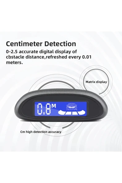 Araç Park sensörü dijital göstergeli sesli ikaz sistemi her araca uyumlu - 6