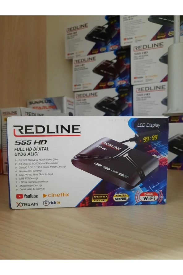 Redline S55 Hd Uydu Alıcısı Dahili Wifili - 2
