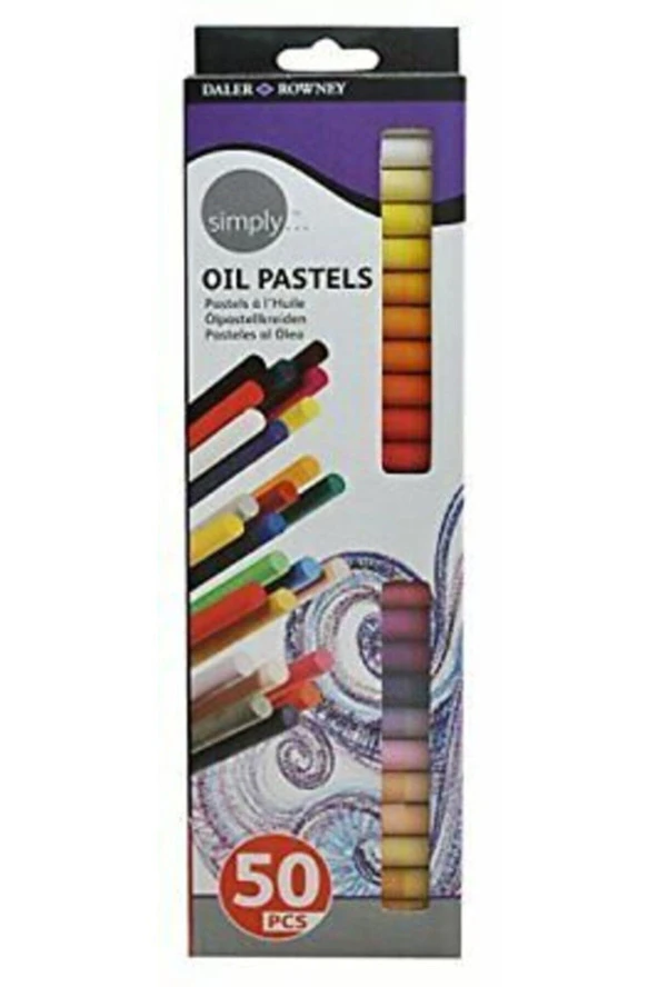 Simply Oil Pastel 50 Renk