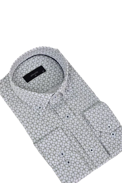 Erkek Uzunkol Piti Kareli Gömlek BGL-ST03798 - Resim 10