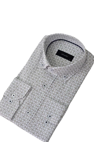 Erkek Uzunkol Piti Kareli Gömlek BGL-ST03798 - Resim 6