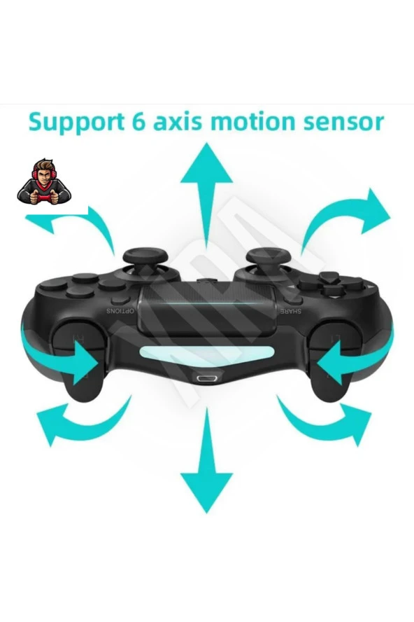 PS4 Kol Wireless Bt Kablosuz Oyun Kolu Ps4 Joystick Tablet Telefon Pc Uyumlu Titreşimli Oyun Kolu