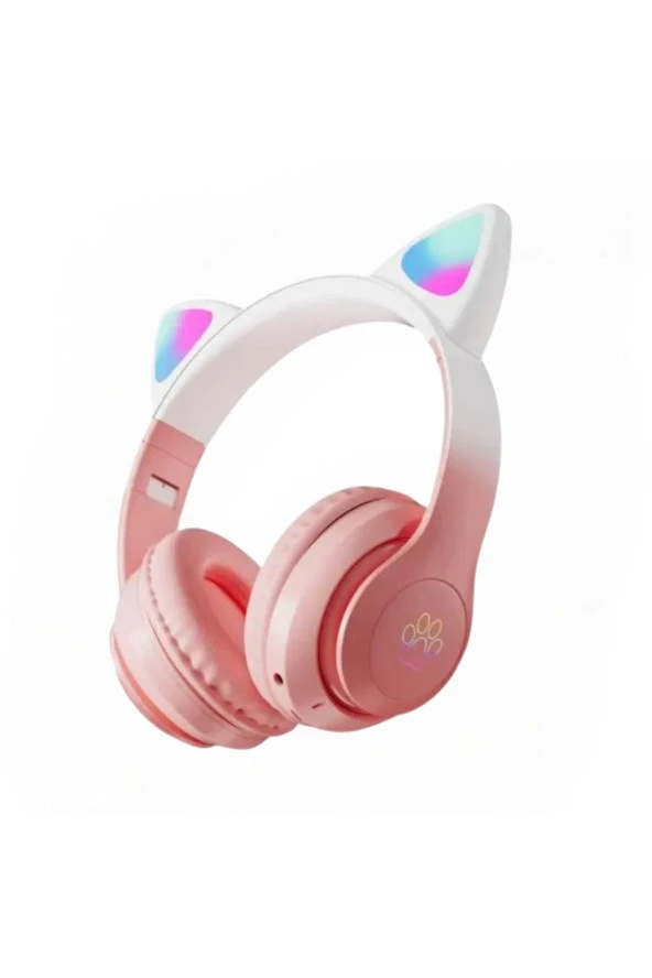 Kedi Kulaklık Detaylı Bluetooth Kablosuz Uyumlu Kulaklık Çocuk Oyuncu X-28 PRO