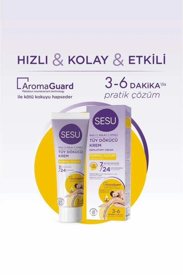 SESU TÜY DÖKÜCÜ KREM NORMAL CİLTLER 100 ML - Resim 3