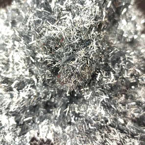 GLİTTER EPOKSİ REÇİNE SANATSAL EL İŞİ KIRPIK GÖRÜNÜMLÜ GLİTTER NAİL ART MAKYAJ SİM GÜMÜŞ RENK 250 GR - Resim 2