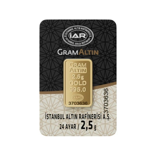 2.5 gr 24 Ayar 995 Milyem İAR Gram Altın