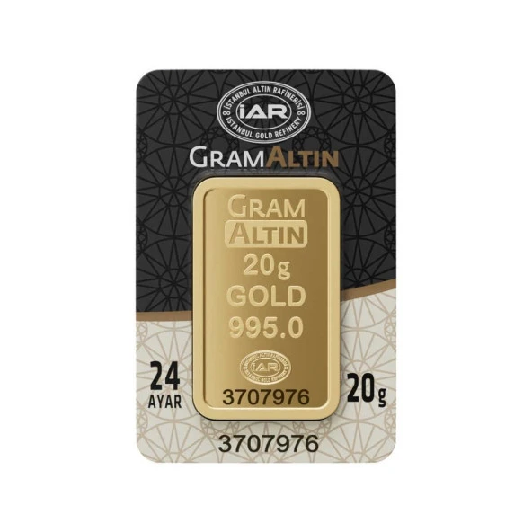 20 gr 24 Ayar 995 Milyem İAR Gram Altın