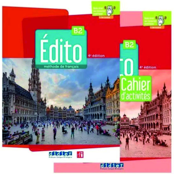 Edito B2 4E Edition 2022 Methode De Francais Livre De L'eleve + Cahier D'exercices + Downloadable ürün görseli 1