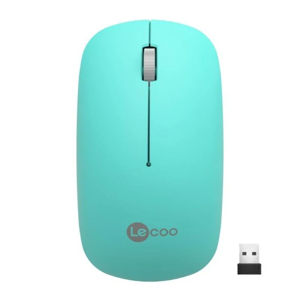 Lenovo Lecoo WS214 Kablosuz Mouse Turkuaz