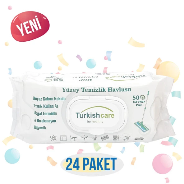 24 LÜ YÜZEY TEMİZLİK HAVLUSU  50  PCS