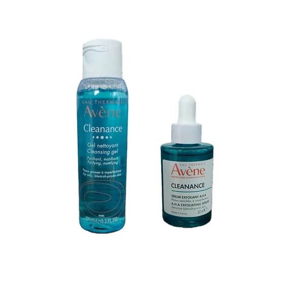 Avene Cleanance Serum ve Temizleme Jeli Seti