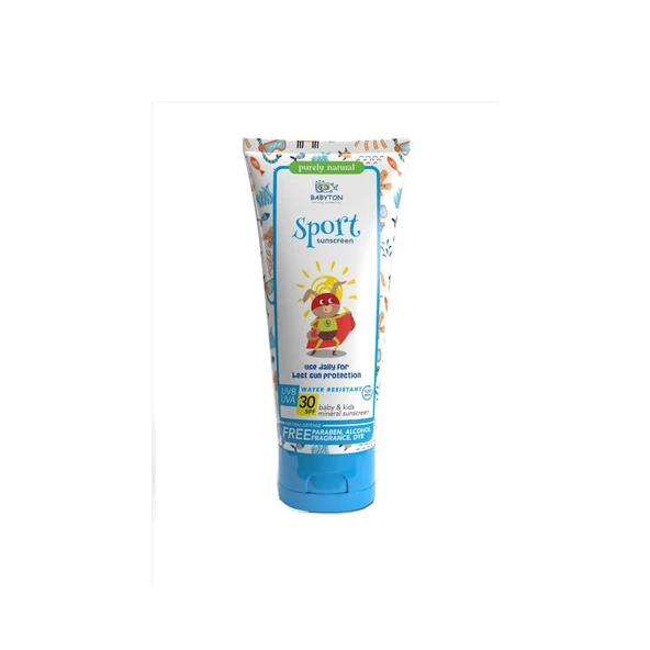 Babyton Sport Bebek ve Çocuklar İçin Mineral Güneş Koruyucu SPF30 100ml