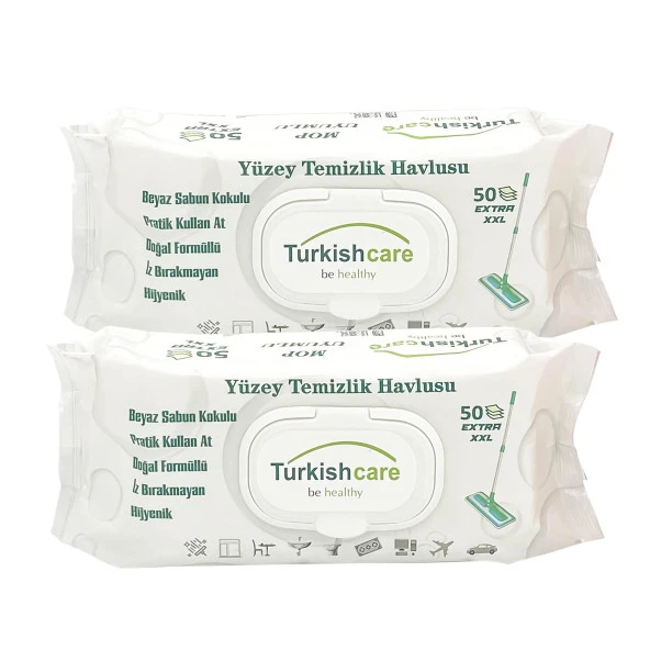 2'Lİ YÜZEY TEMİZLİK HAVLUSU 50 PCS