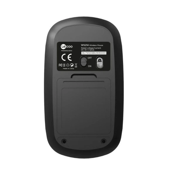 Lenovo Lecoo WS214 Kablosuz Mouse Siyah - 3