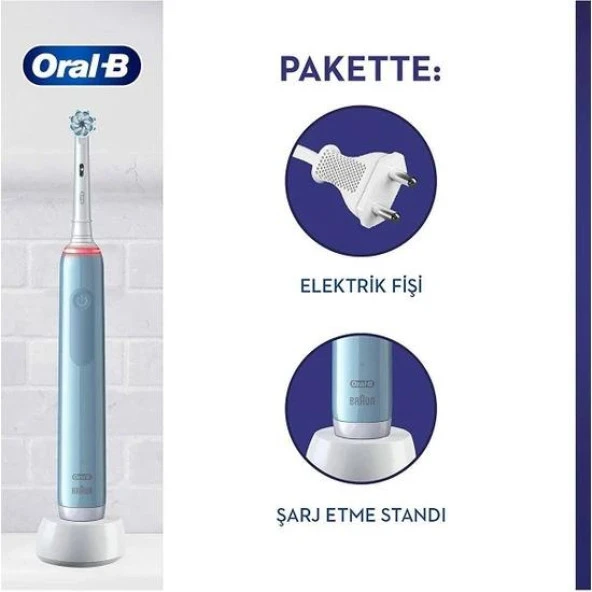 Oral-B Pro 3 3000 Sensitive Clean Şarj Edilebilir Diş Fırçası - 2
