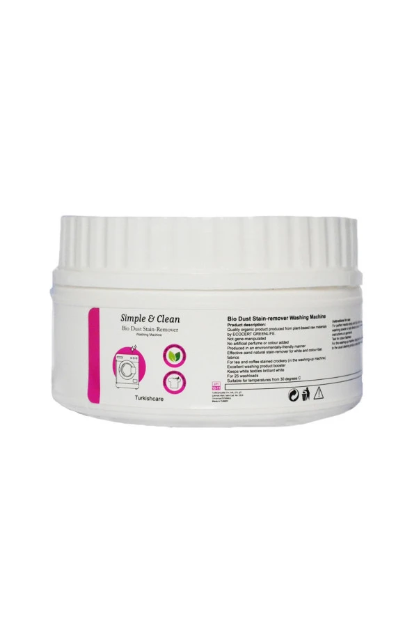 Organik Bio Çamaşır Leke Çıkarıcı Toz 250 Gr