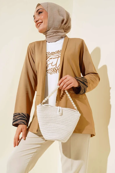 İçlikli Ceket İkili Takım Camel ürün görseli 1