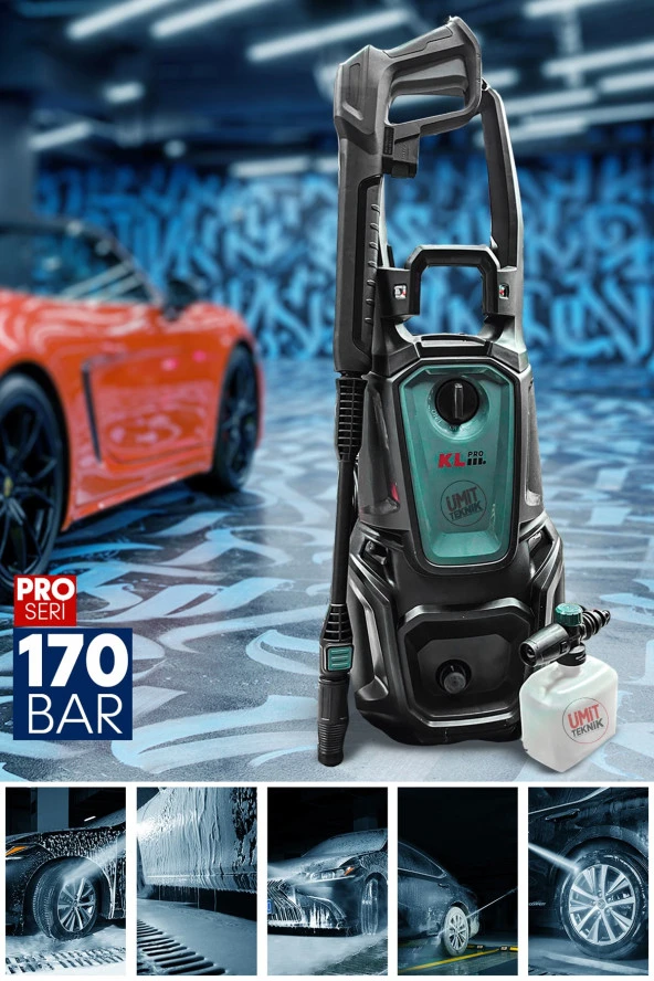 PROXTECH-KLYüksek Basınç Profesyonel Zemin,Cam,Halıi,koltuk Yıkama 2500W 170Bar Basınçlı Yıkama Makinesi - 4