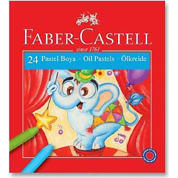 Faber-Castell Karton Kutu 24'lü Pastel Boya - 1