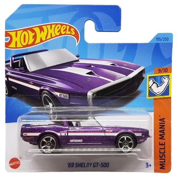 Hot Wheels 69 Shelby GT-500 9/10 195/250 Model Araba