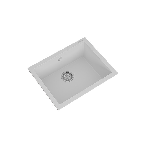 Real Stone K012 Gordion 60 Beyaz Granit Mutfak Eviyesi 60x47.5 cm - 2