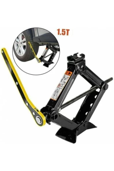 Kriko CırCır Kollu 1,5 Ton ve Bijon Anahtarı 2'li Set - 2