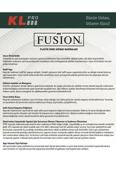 Sf3 Fusıon Klasik Pprc Kaynak Makinası Büyük (700WATT) - 4