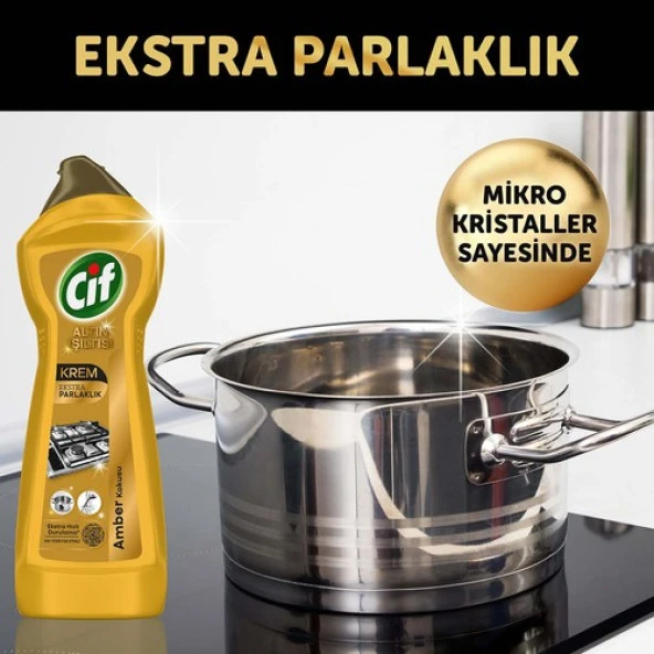 Cif Krem 750 Ml Altın Işıltısı - 4