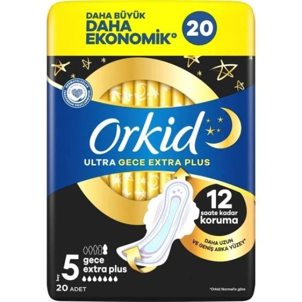 Orkid Ultra Ekonomik Paket Gece Extra Plus 20 Li