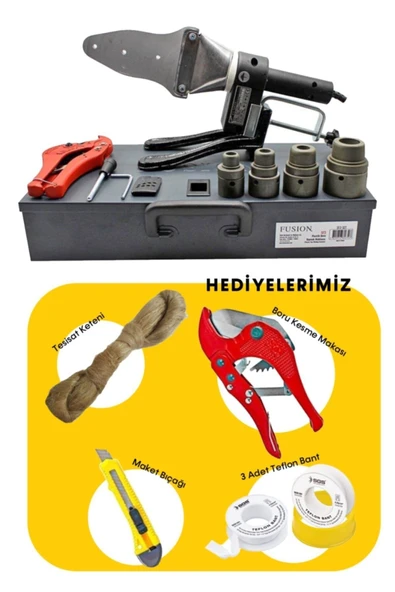 Fusıon Klasik Pprc boru Kaynak Makinası 700w Hediyeli Set - 3