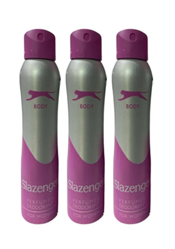 Slazenger Pembe Kadın Sprey Deodorant 3 x 150 ML