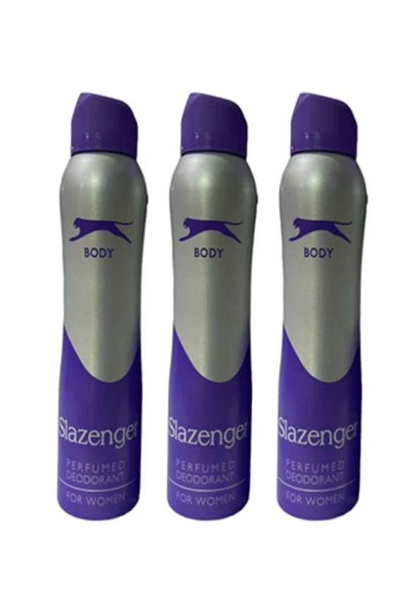 Slazenger Mor Kadın Sprey Deodorant 3 x 150 ML