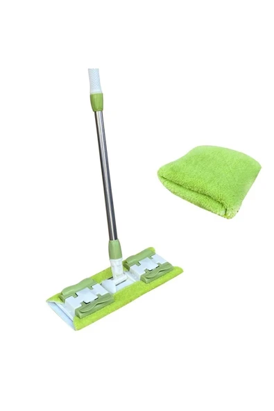 Teleskopik Saplı Mop Istediğin Bezi Tak Kullan Saplı + Yedek Bez - 2