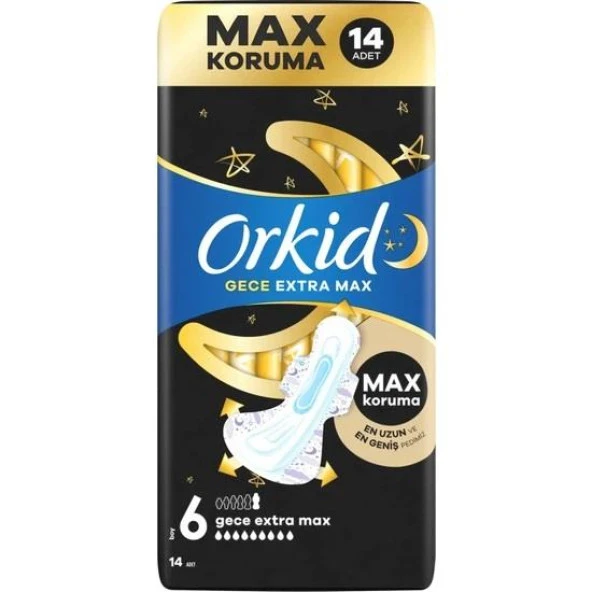 Orkid Ultra Ekonomik Paket Gece Extra Max 14 Lü