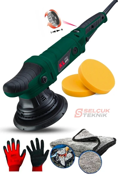 Klpj7171 720 W 150 mm Profesyonel Orbital Polisaj Makinesi Yedek Kömür Hediyeli