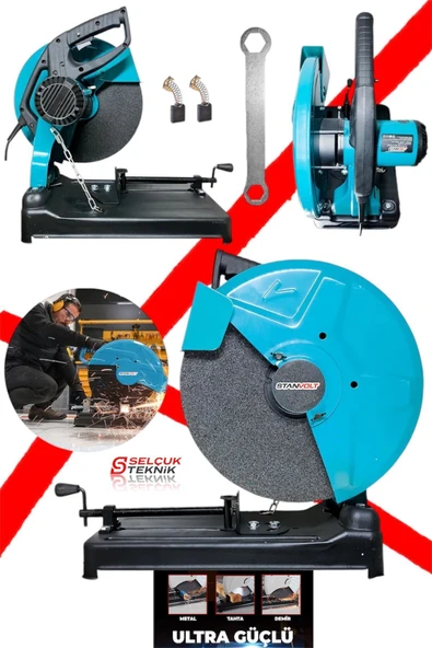 Turbo 9000 Bakır Sargılı Çelik Şanzuman Profil Demir ve Metal Kesme Makinesi