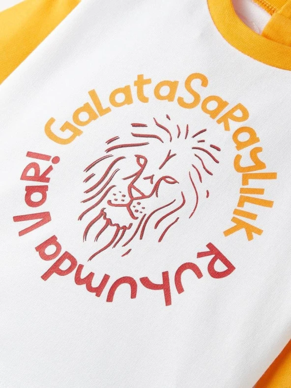Galatasaray Orijinal Sarı Beyaz Sweat Hediyelik Ahşap Kutulu - 5