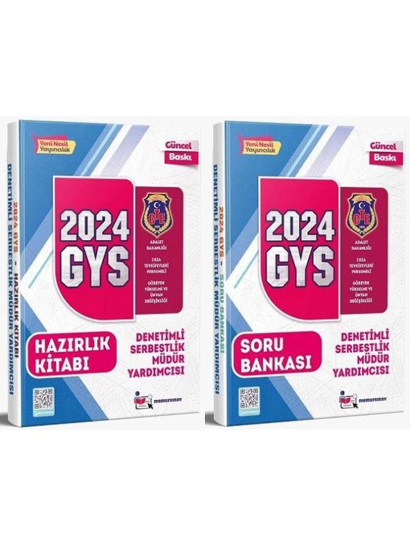 2024 GYS Ceza Tevkifevleri Denetimli Serbestlik Müdür Yardımcısı Sınavı Konu + Soru Set Memur Sınav
